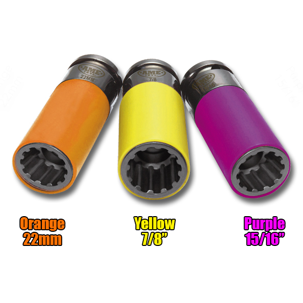 AME 3 Piece SUV/LT SplinePlus Socket Set - Storage